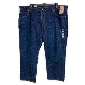 Men's Levi's 559 Relaxed Fit Straight Leg Jeans Blue Dark Wash Size 50x29 NWT